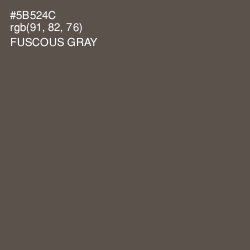#5B524C - Fuscous Gray Color Image
